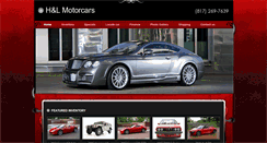 Desktop Screenshot of hlmotorcars.com