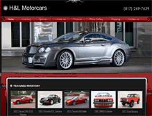 Tablet Screenshot of hlmotorcars.com